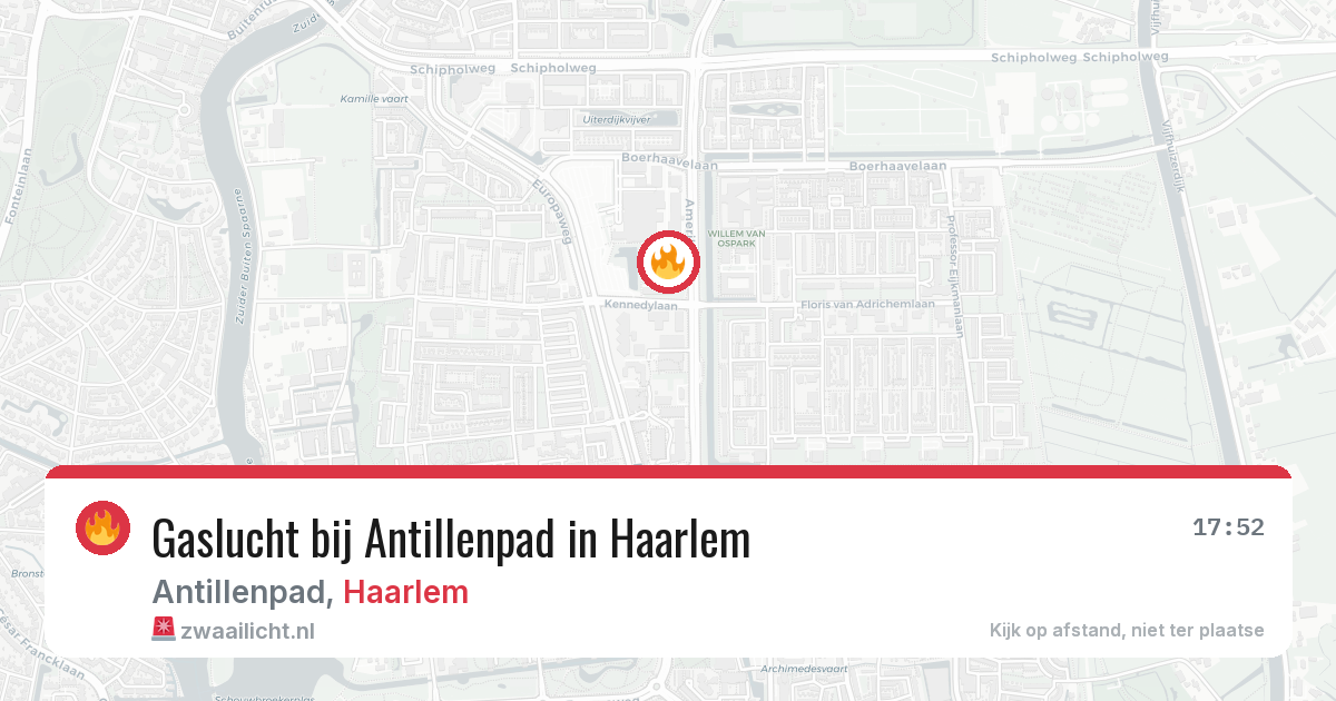 Gaslucht bij Antillenpad in Haarlem — 26 mei 2026