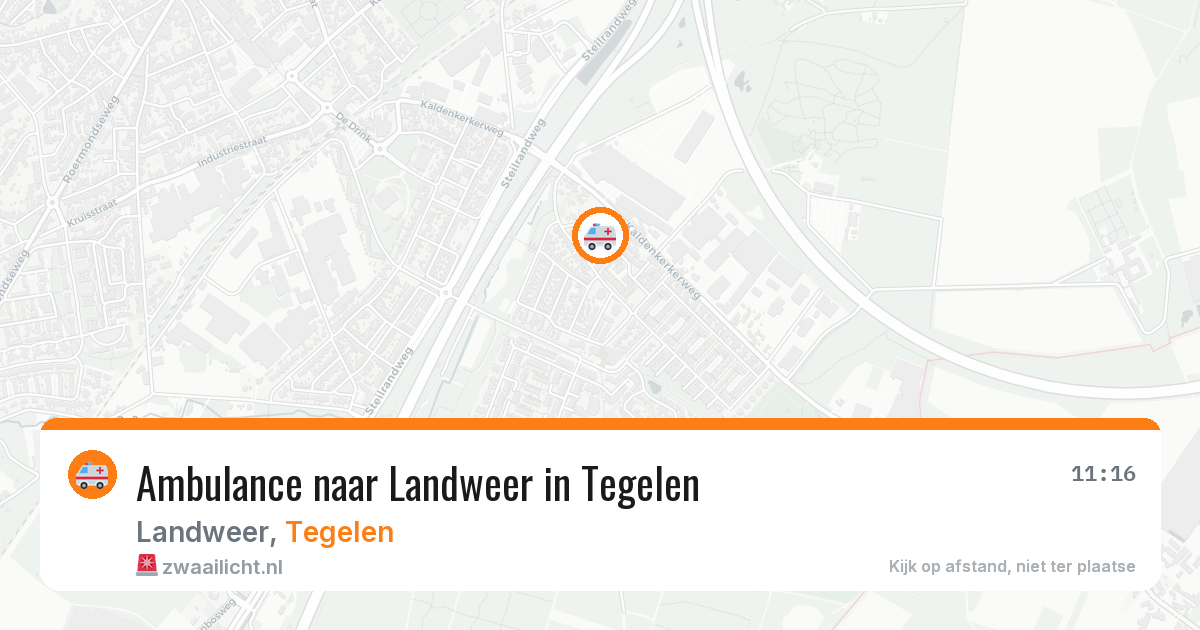 Ambulance naar Landweer in Tegelen — 2 jun 2026
