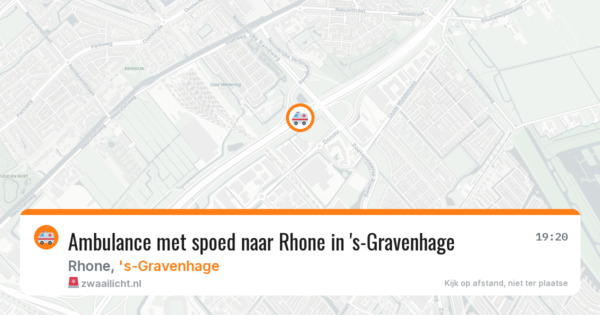 Ambulance met spoed naar Rhone in 's-Gravenhage — 14 jun 2026