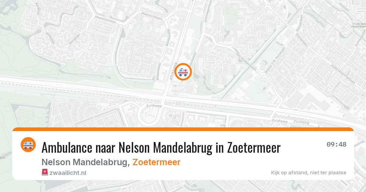 Ambulance naar Nelson Mandelabrug in Zoetermeer — 7 jul 2026