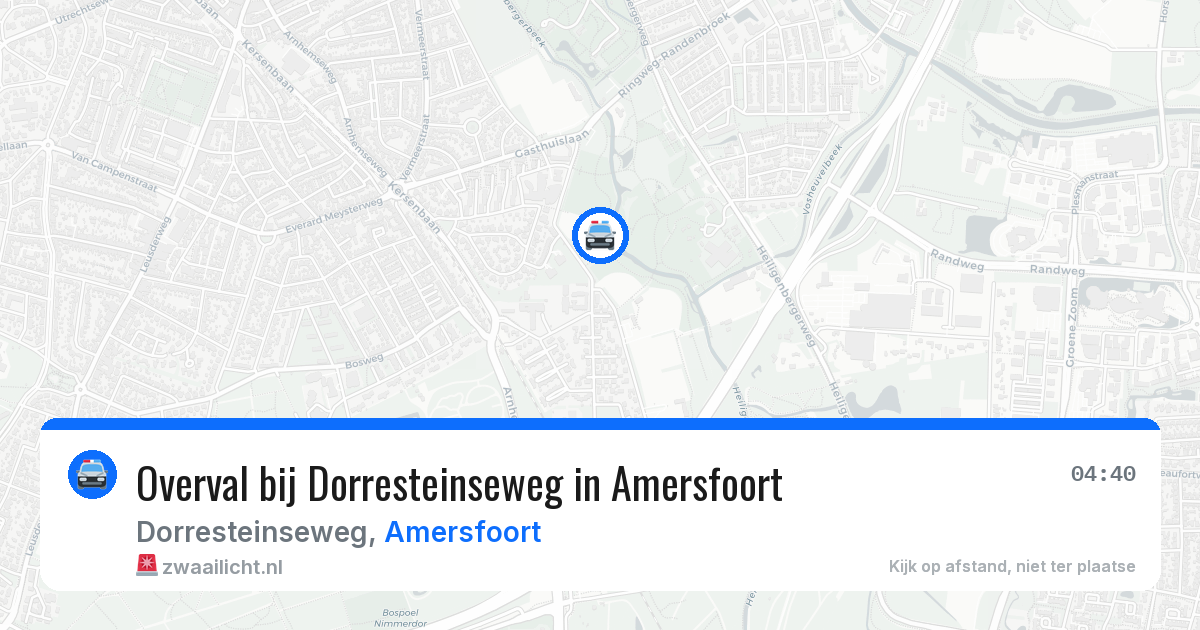 Overval bij Dorresteinseweg in Amersfoort — 6 mei 2026