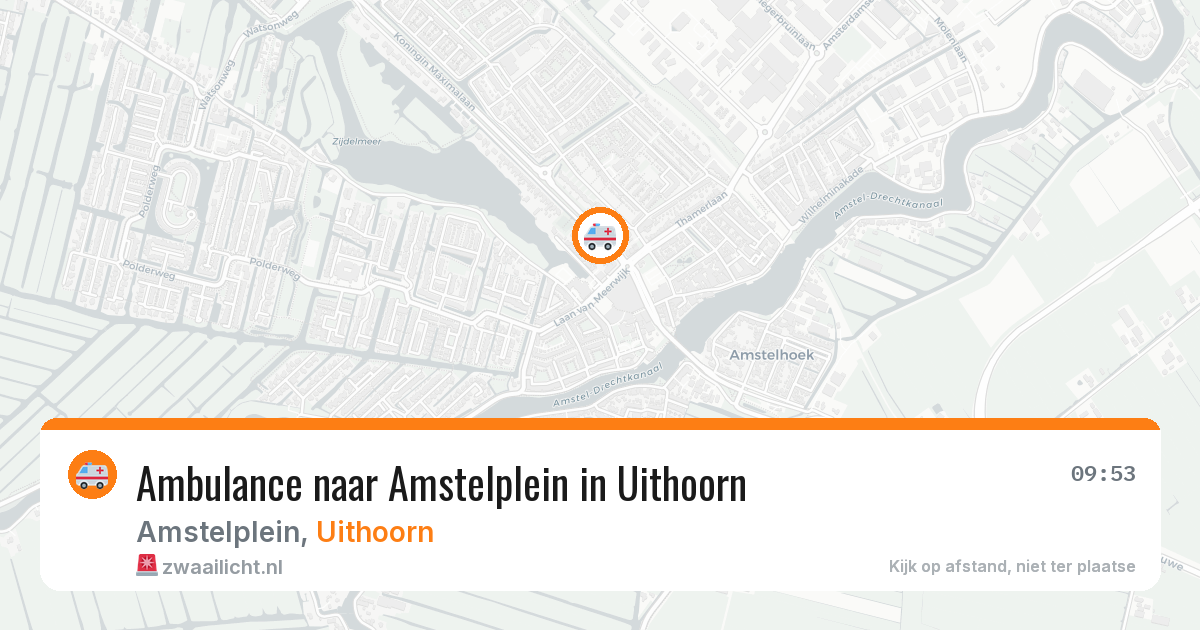 Ambulance naar Amstelplein in Uithoorn — 7 mei 2026