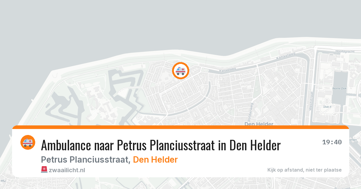 Ambulance naar Petrus Planciusstraat in Den Helder — 10 jun 2026
