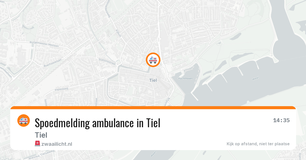 Spoedmelding ambulance in Tiel — 5 aug 2026