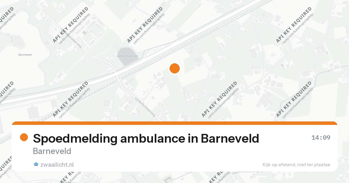 Spoedmelding ambulance in Barneveld — 22 jul 2026