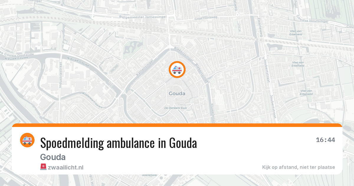 Spoedmelding ambulance in Gouda — 7 apr 2026
