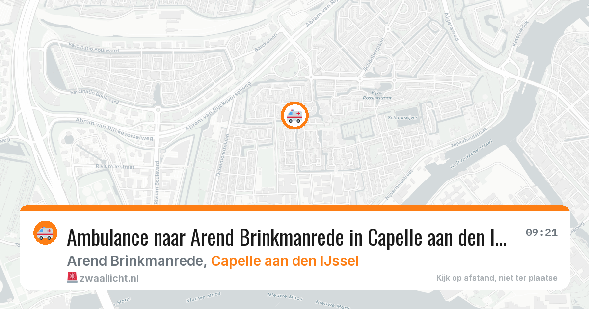 Ambulance naar Arend Brinkmanrede in Capelle aan den IJssel — 4 mei 2026