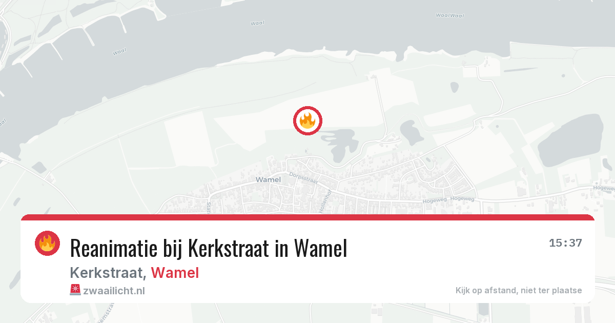 Reanimatie bij Kerkstraat in Wamel — 27 jul 2026