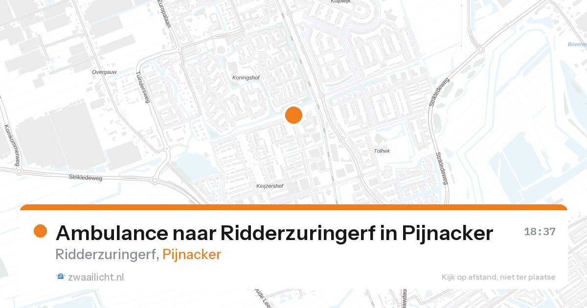 Ambulance naar Ridderzuringerf in Pijnacker — 25 feb 2026