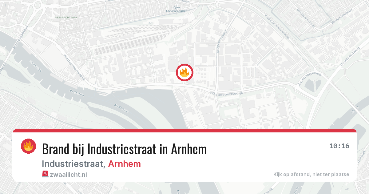Brand bij Industriestraat in Arnhem — 8 jul 2026