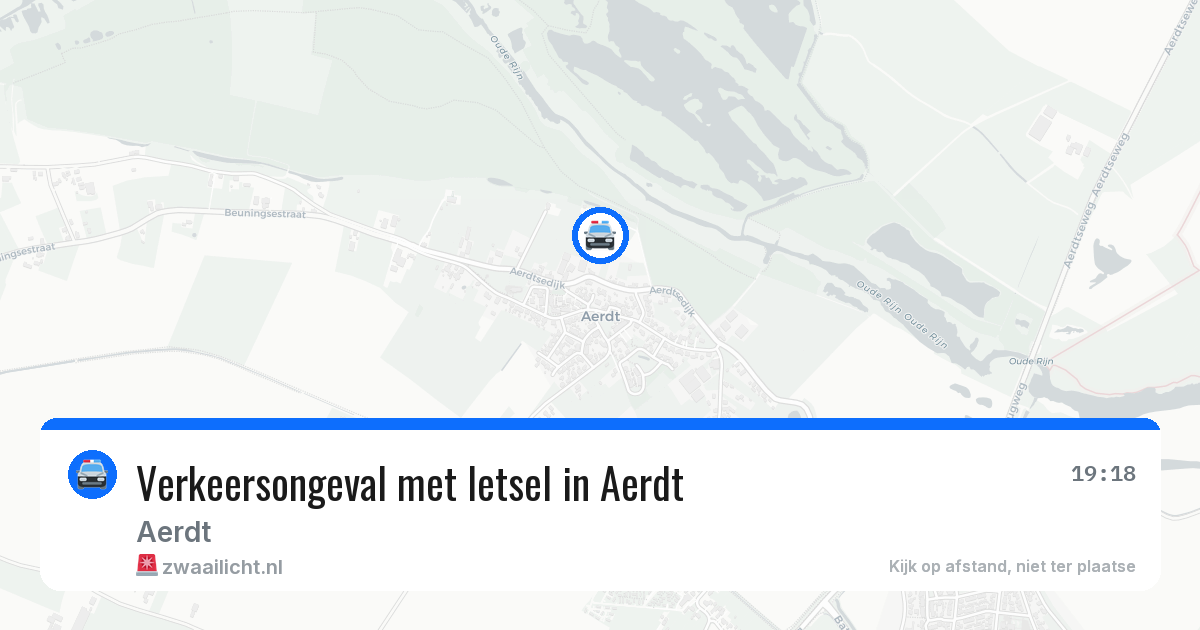 Verkeersongeval met letsel in Aerdt — 23 apr 2026