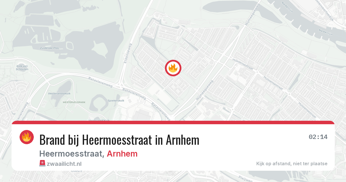 Brand bij Heermoesstraat in Arnhem — 17 mrt 2026