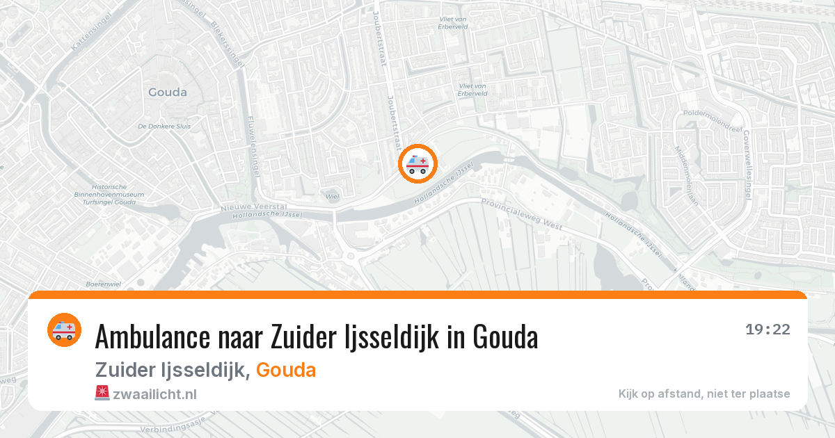 Ambulance naar Zuider Ijsseldijk in Gouda — 21 mrt 2026