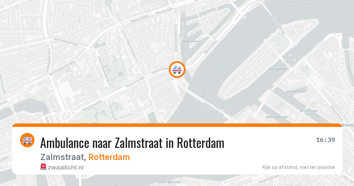 Ambulance naar Zalmstraat in Rotterdam — 1 jul 2026