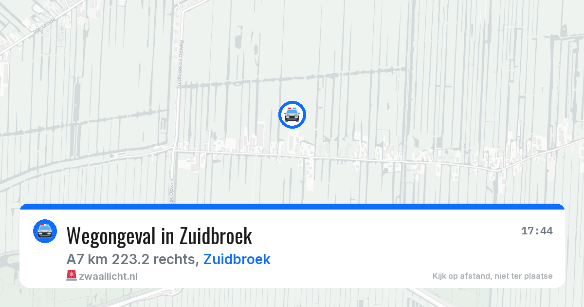 Wegongeval in Zuidbroek — 2 mei 2026