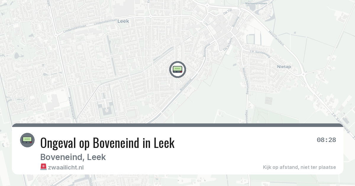 Ongeval op Boveneind in Leek — 9 feb 2026