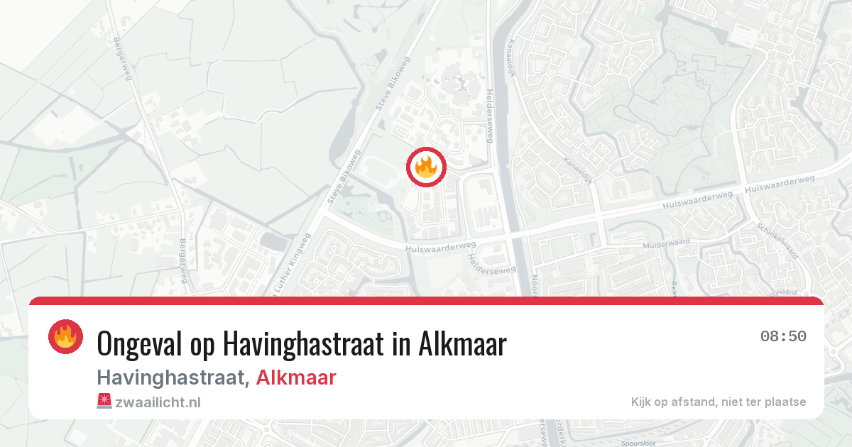 Ongeval op Havinghastraat in Alkmaar — 31 mrt 2026