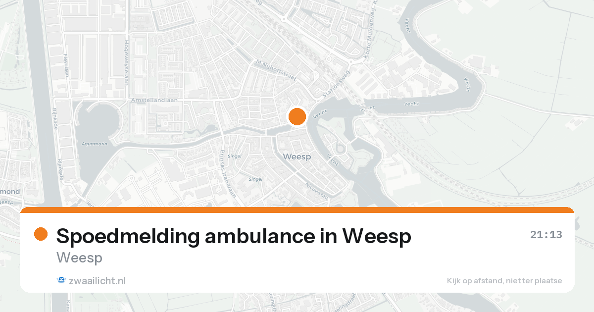 Spoedmelding ambulance in Weesp — 30 jan 2026