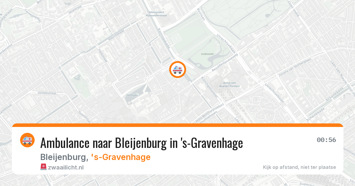 Ambulance naar Bleijenburg in 's-Gravenhage — 6 aug 2026