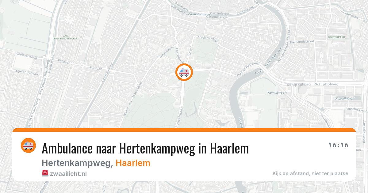 Ambulance naar Hertenkampweg in Haarlem — 27 jun 2026