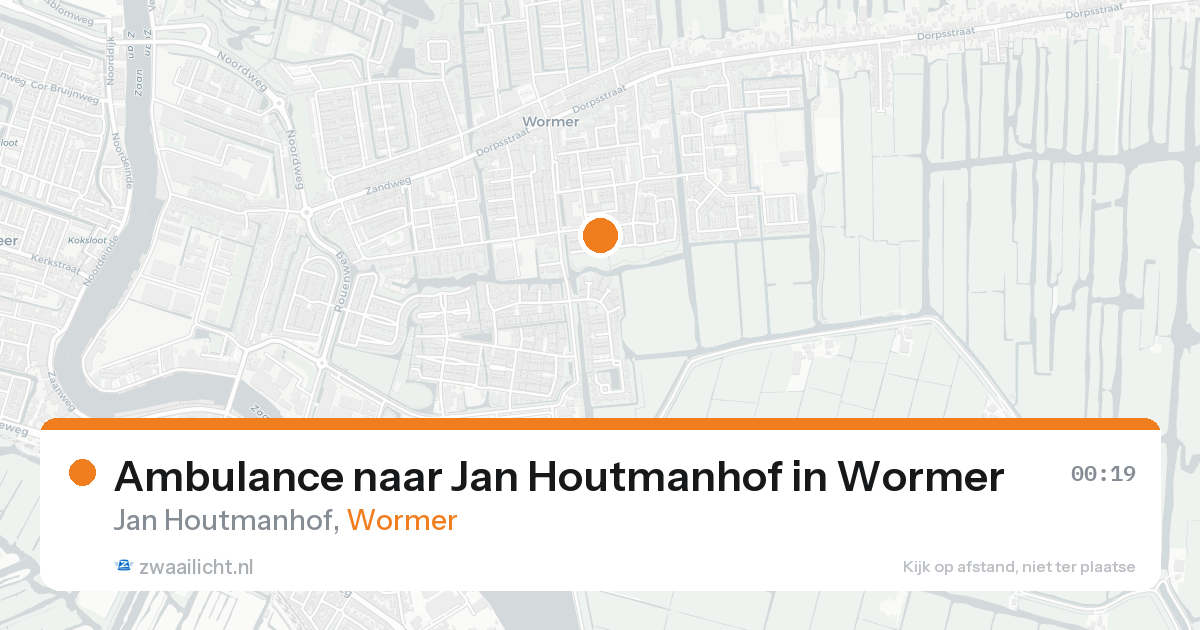 Ambulance naar Jan Houtmanhof in Wormer — 21 aug 2026