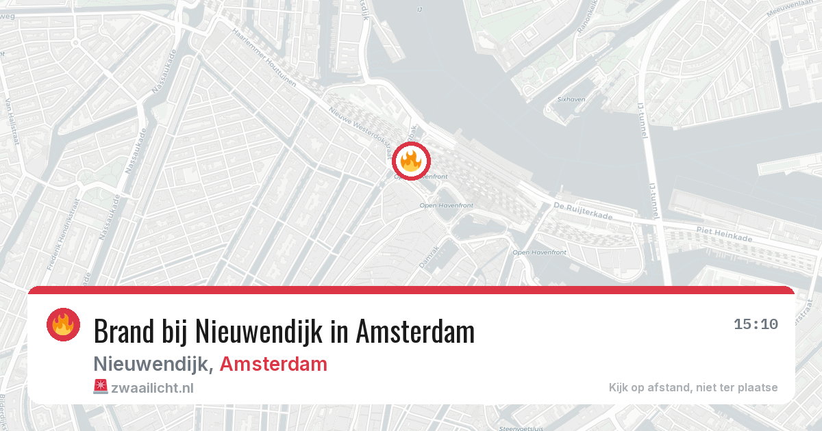 Brand bij Nieuwendijk in Amsterdam — 28 mei 2026