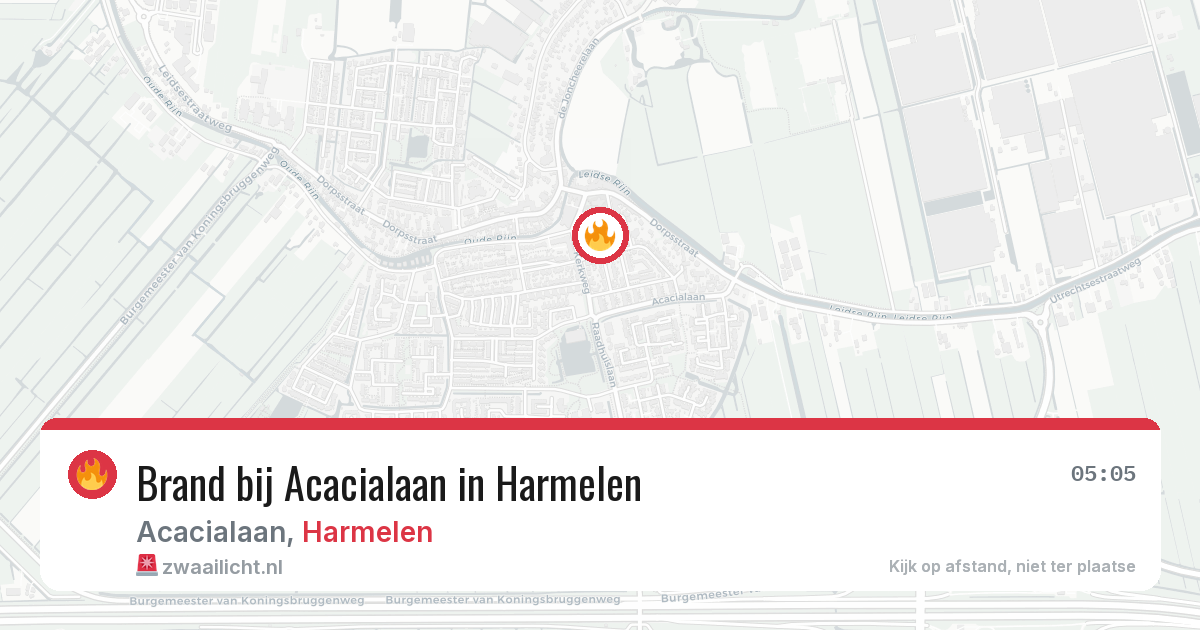 Brand bij Acacialaan in Harmelen — 18 mei 2026