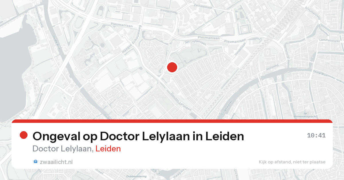 Ongeval op Doctor Lelylaan in Leiden — 26 aug 2026