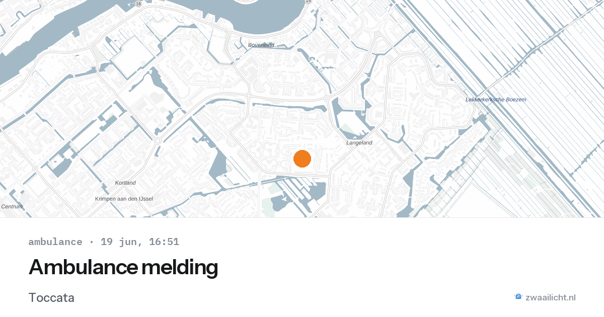 Ambulance melding — 19 jun 2026