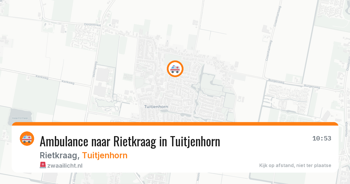 Ambulance naar Rietkraag in Tuitjenhorn — 6 mei 2026