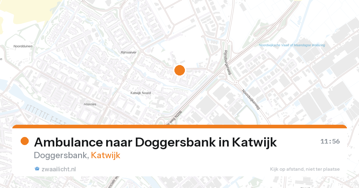 Ambulance naar Doggersbank in Katwijk — 11 jul 2026