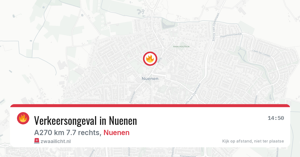 Verkeersongeval in Nuenen — 4 aug 2026