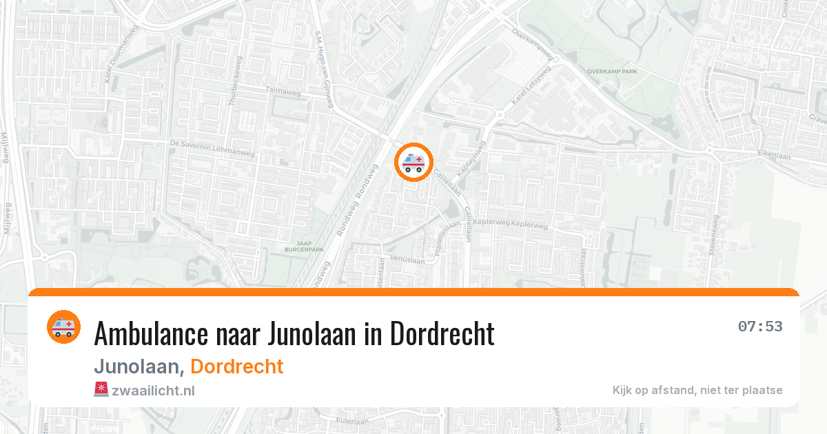Ambulance naar Junolaan in Dordrecht — 28 mei 2026