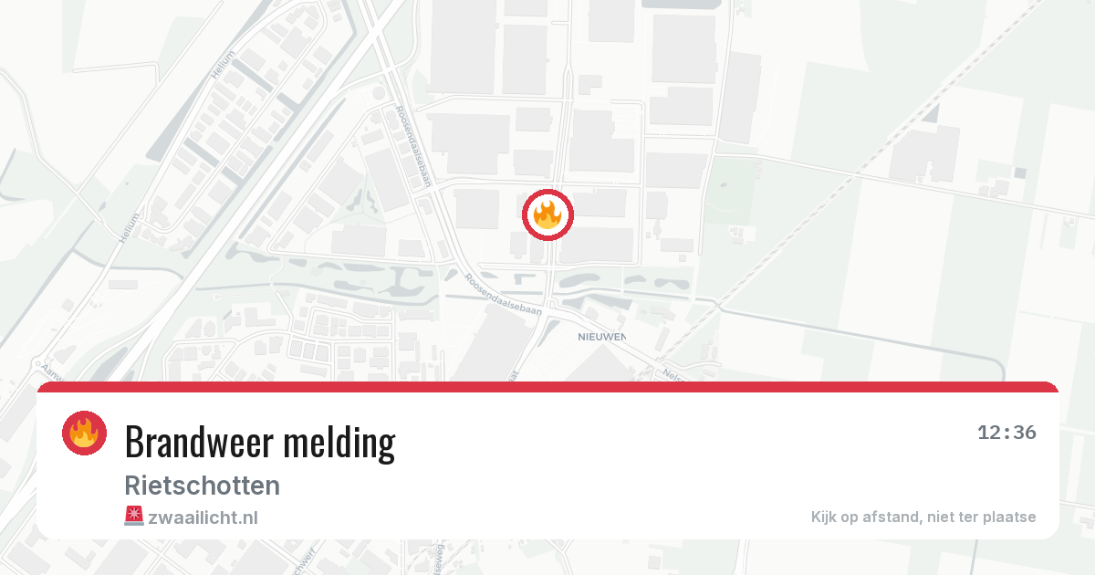 Brandweer melding — 7 jul 2026