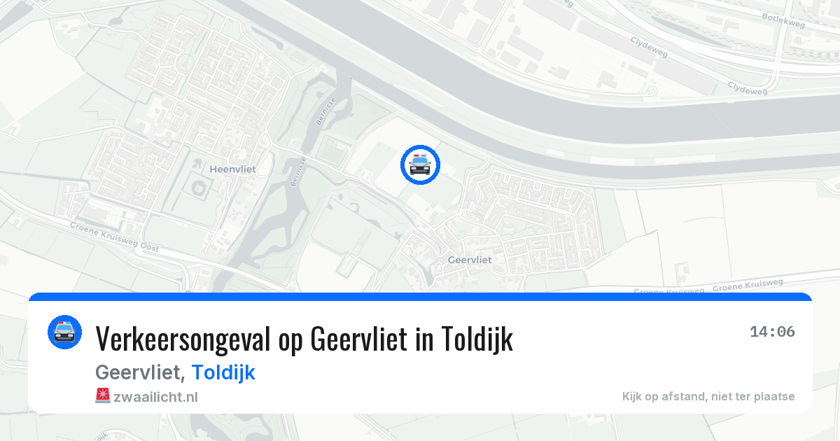 Verkeersongeval op Geervliet in Toldijk — 1 aug 2026