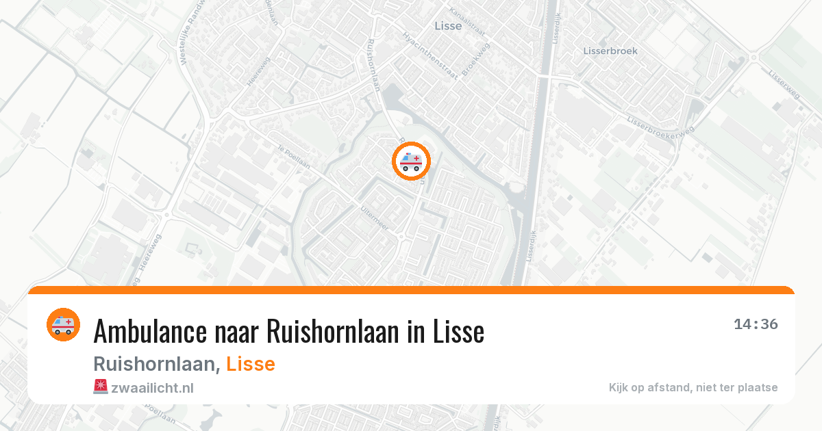 Ambulance naar Ruishornlaan in Lisse — 27 apr 2026
