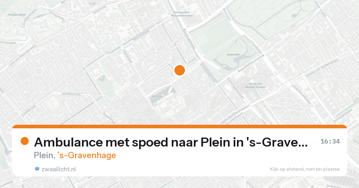 Ambulance met spoed naar Plein in 's-Gravenhage — 31 jan 2026