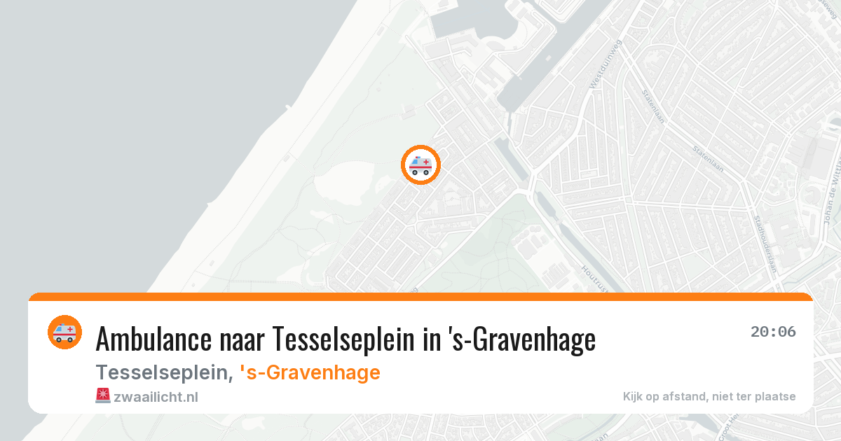 Ambulance naar Tesselseplein in 's-Gravenhage — 5 aug 2026