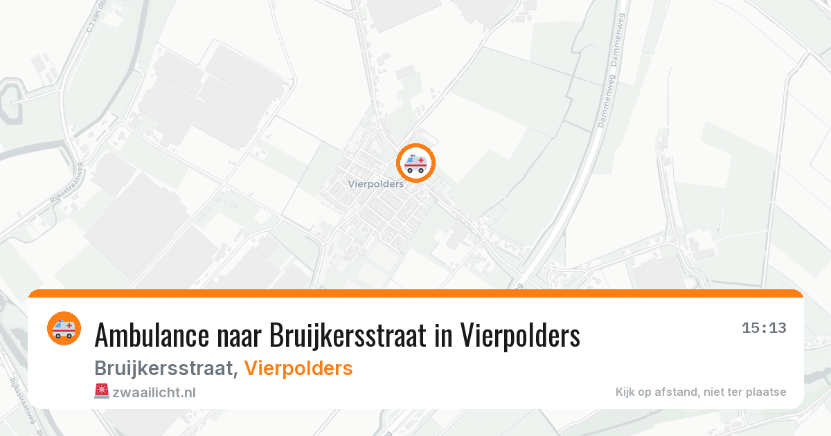 Ambulance naar Bruijkersstraat in Vierpolders — 8 jul 2026