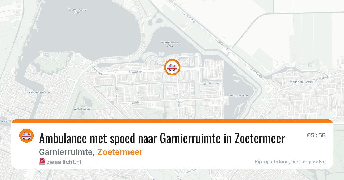 Ambulance met spoed naar Garnierruimte in Zoetermeer — 28 jun 2026