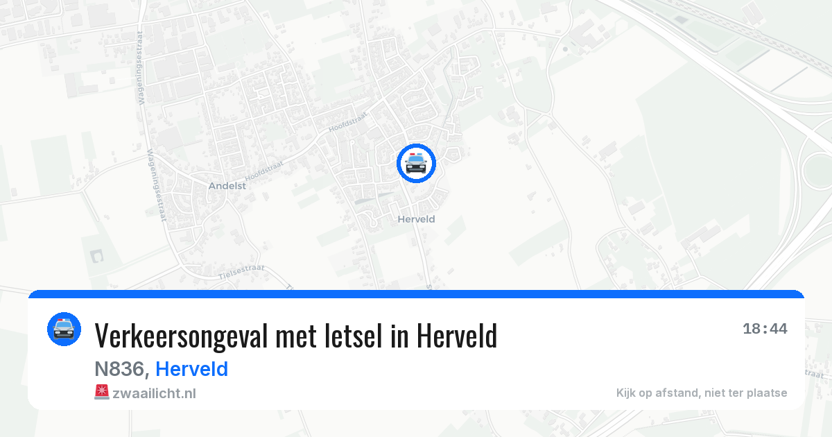 Verkeersongeval met letsel in Herveld — 3 mrt 2026