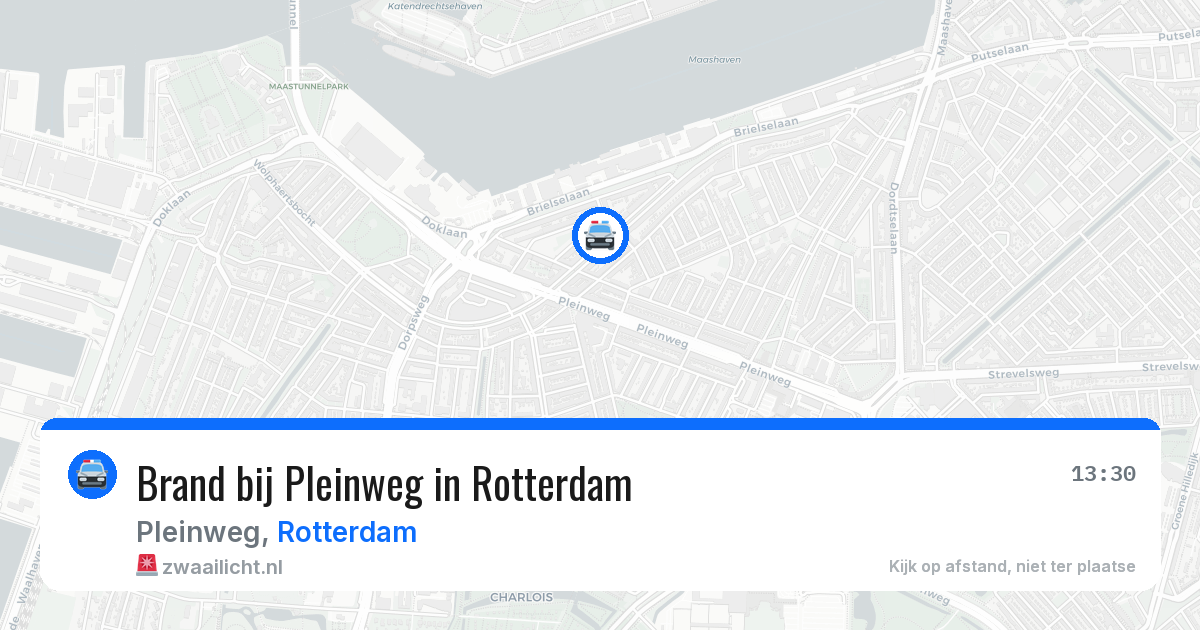 Brand bij Pleinweg in Rotterdam — 23 jun 2026