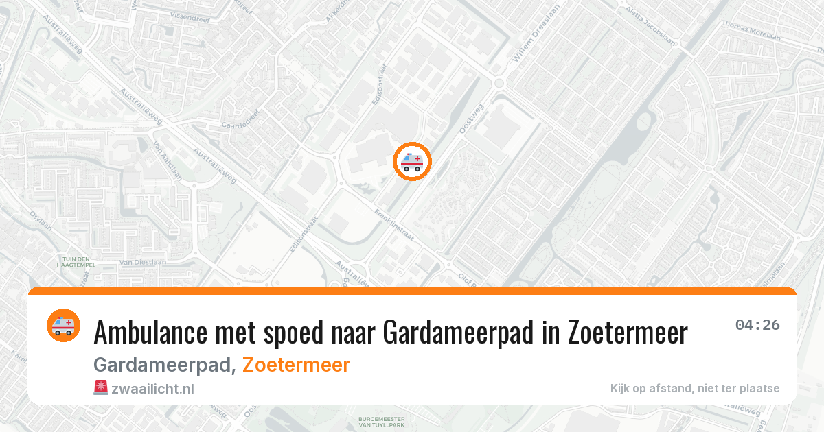 Ambulance met spoed naar Gardameerpad in Zoetermeer — 22 jun 2026