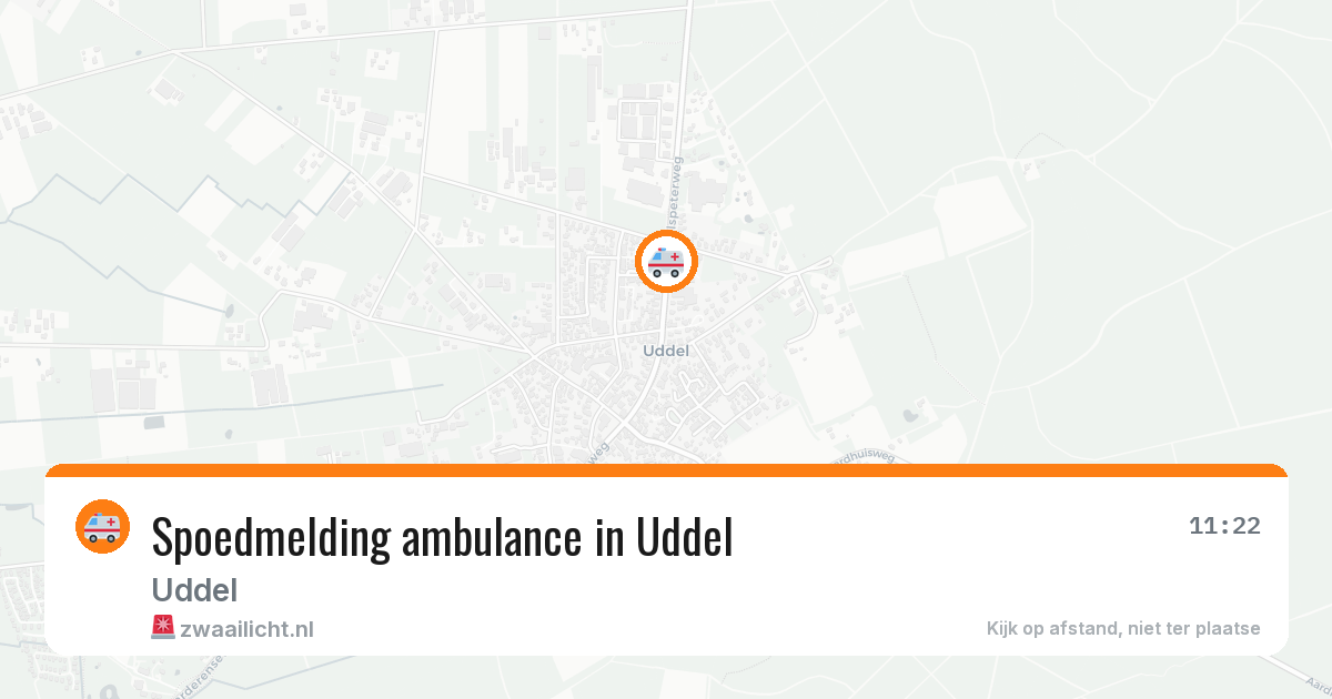 Spoedmelding ambulance in Uddel — 30 jan 2026