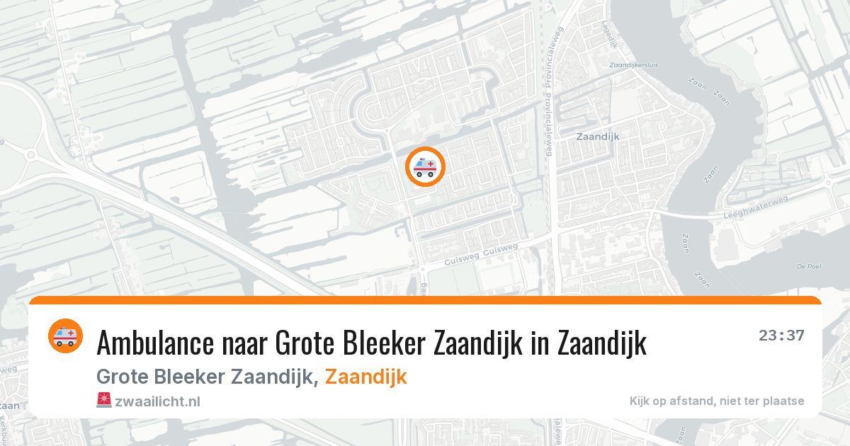 Ambulance naar Grote Bleeker Zaandijk in Zaandijk — 28 jun 2026