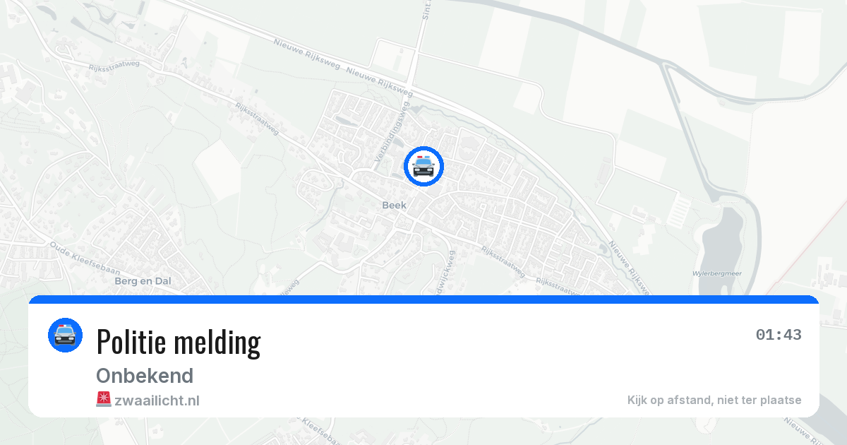 Politie melding — 5 mei 2026