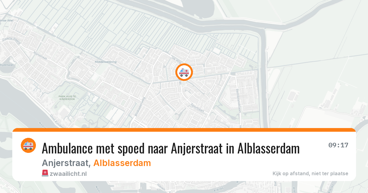 Ambulance met spoed naar Anjerstraat in Alblasserdam — 28 jan 2026