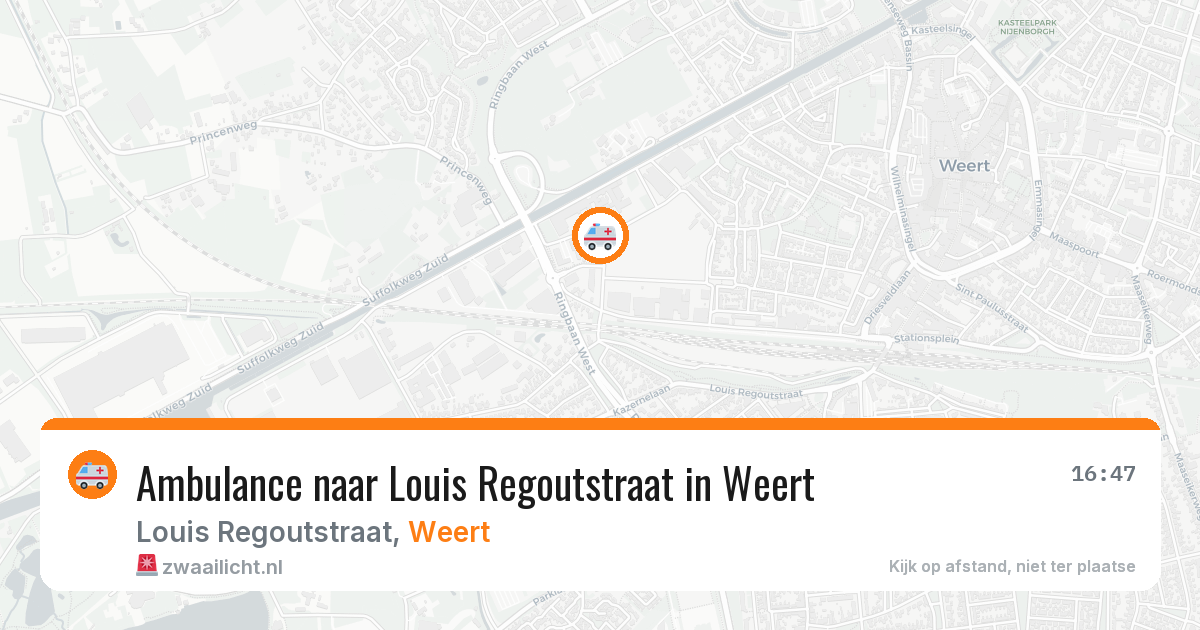Ambulance naar Louis Regoutstraat in Weert — 29 jun 2026