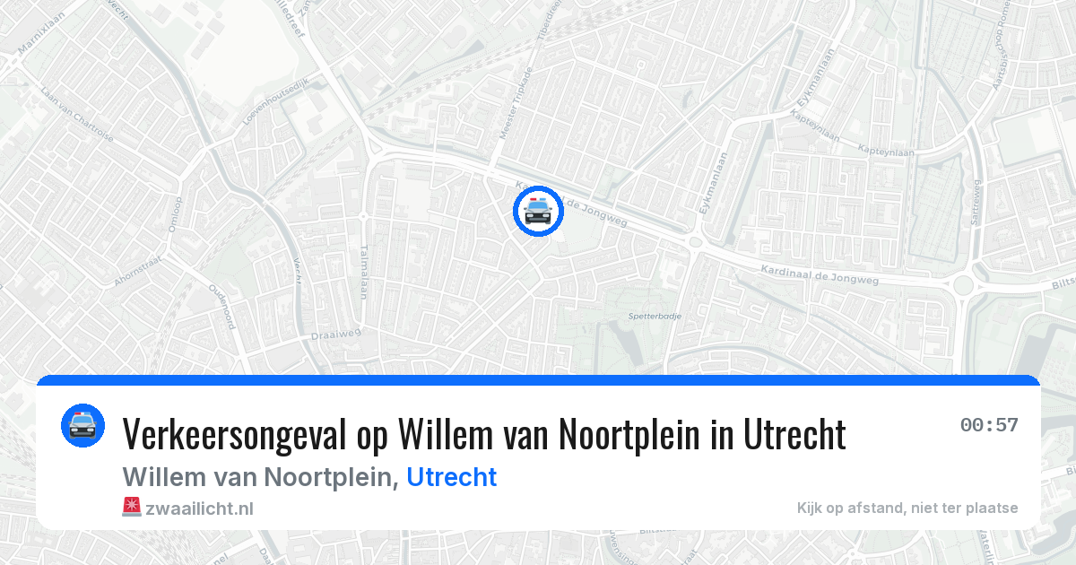 Verkeersongeval op Willem van Noortplein in Utrecht — 13 aug 2026
