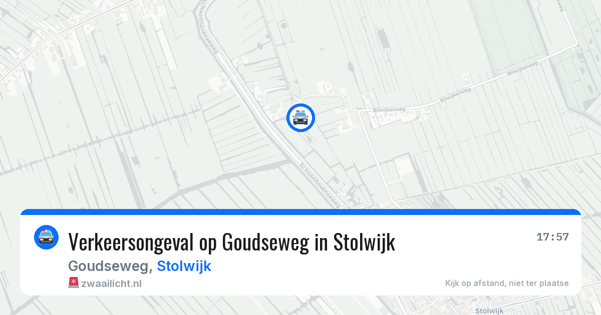 Verkeersongeval op Goudseweg in Stolwijk — 7 jul 2026